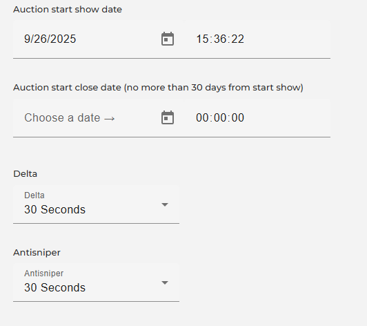 Configura el horario y los tiempos